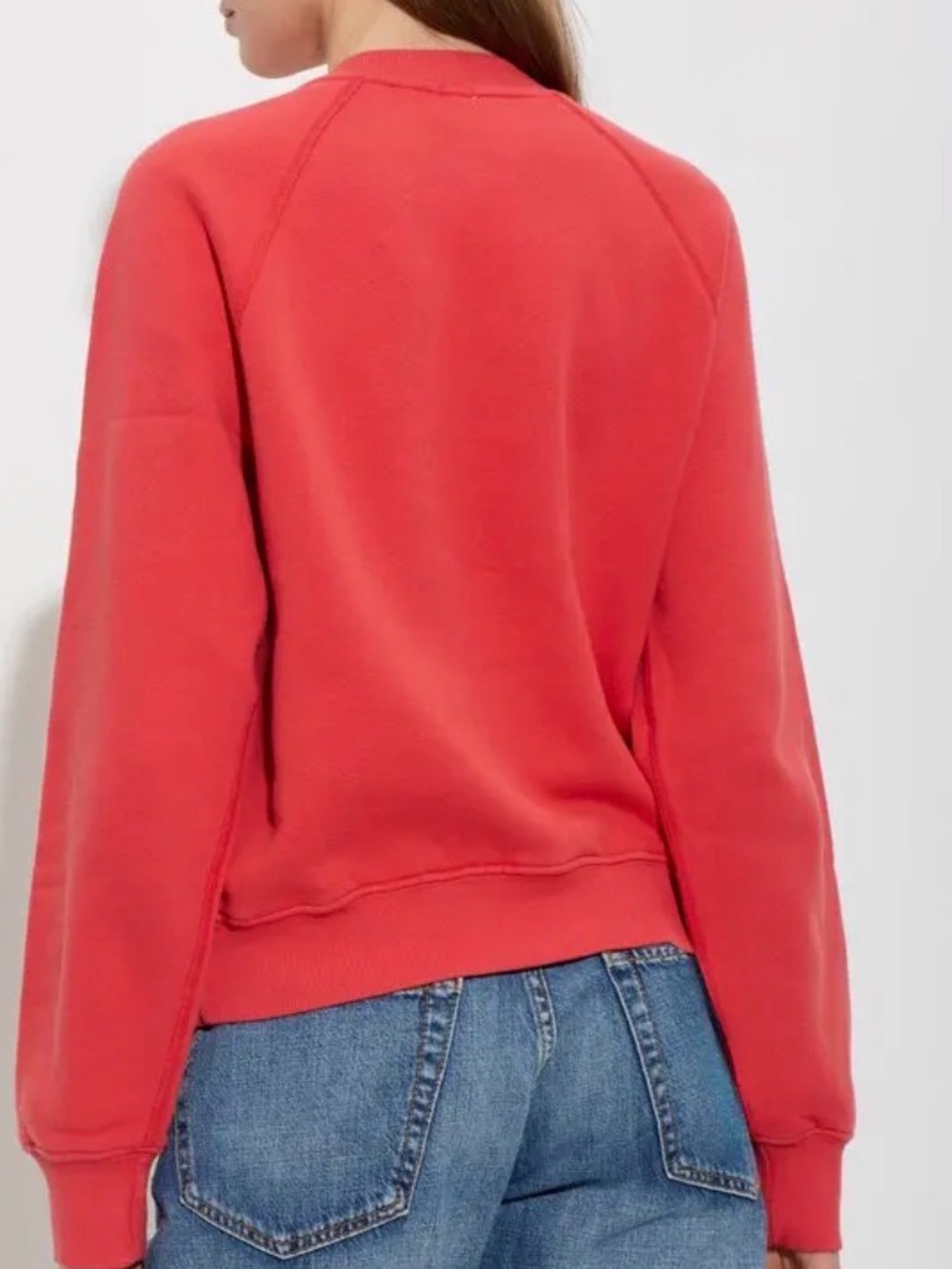 Red Re/Done Women’s Cotton Crewneck Sweatshirt